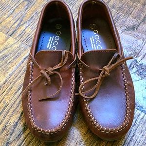 Boys Moccasin leather shoes. Made in Spain